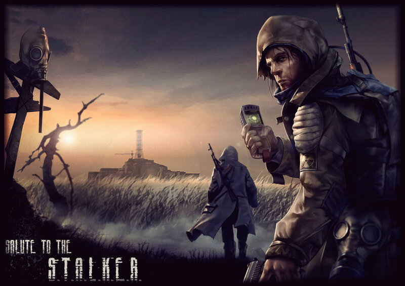 Soldier in Gas Mask — Brown, Dramatic, Sunset, Digital Art, Gas Mask