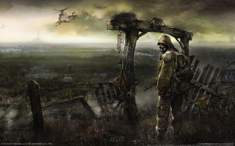 Soldier in Gas Mask — Brown, Dramatic