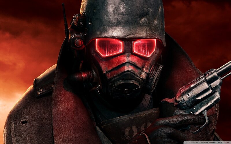 Soldier in Gas Mask — Red, Dramatic, Sunset