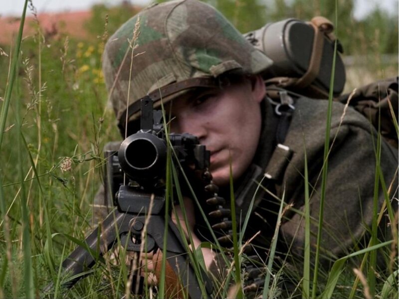 Soldier in Grass