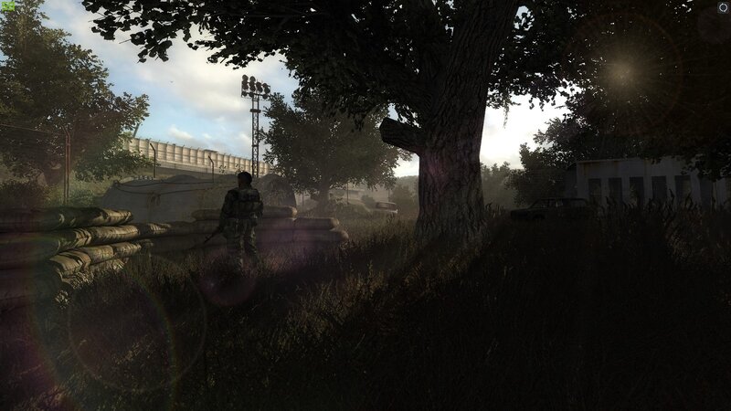 Soldier in Grassy Area