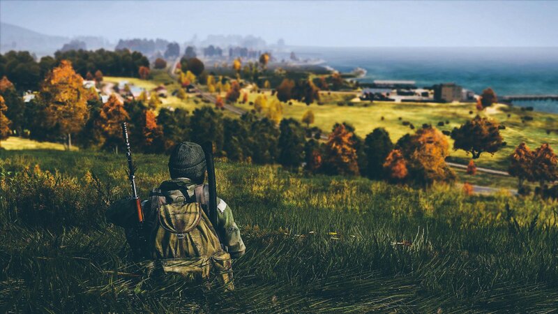 Soldier in Grassy Field — Green, Serene