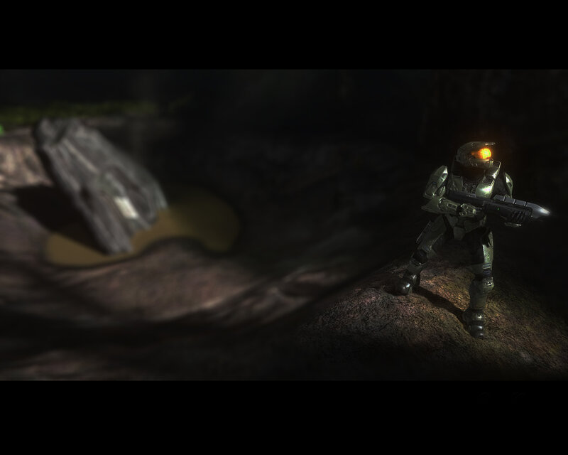 Soldier in Green Armor — Dark, Tense