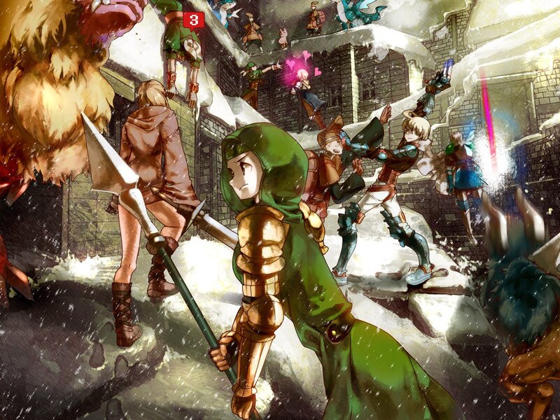 Soldier in Green Armor — Dramatic, Winter