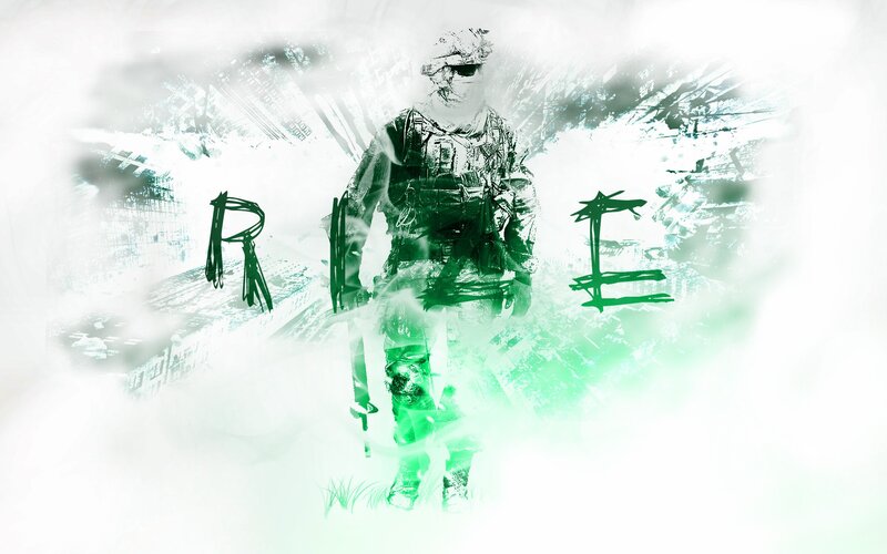 soldier in green mist