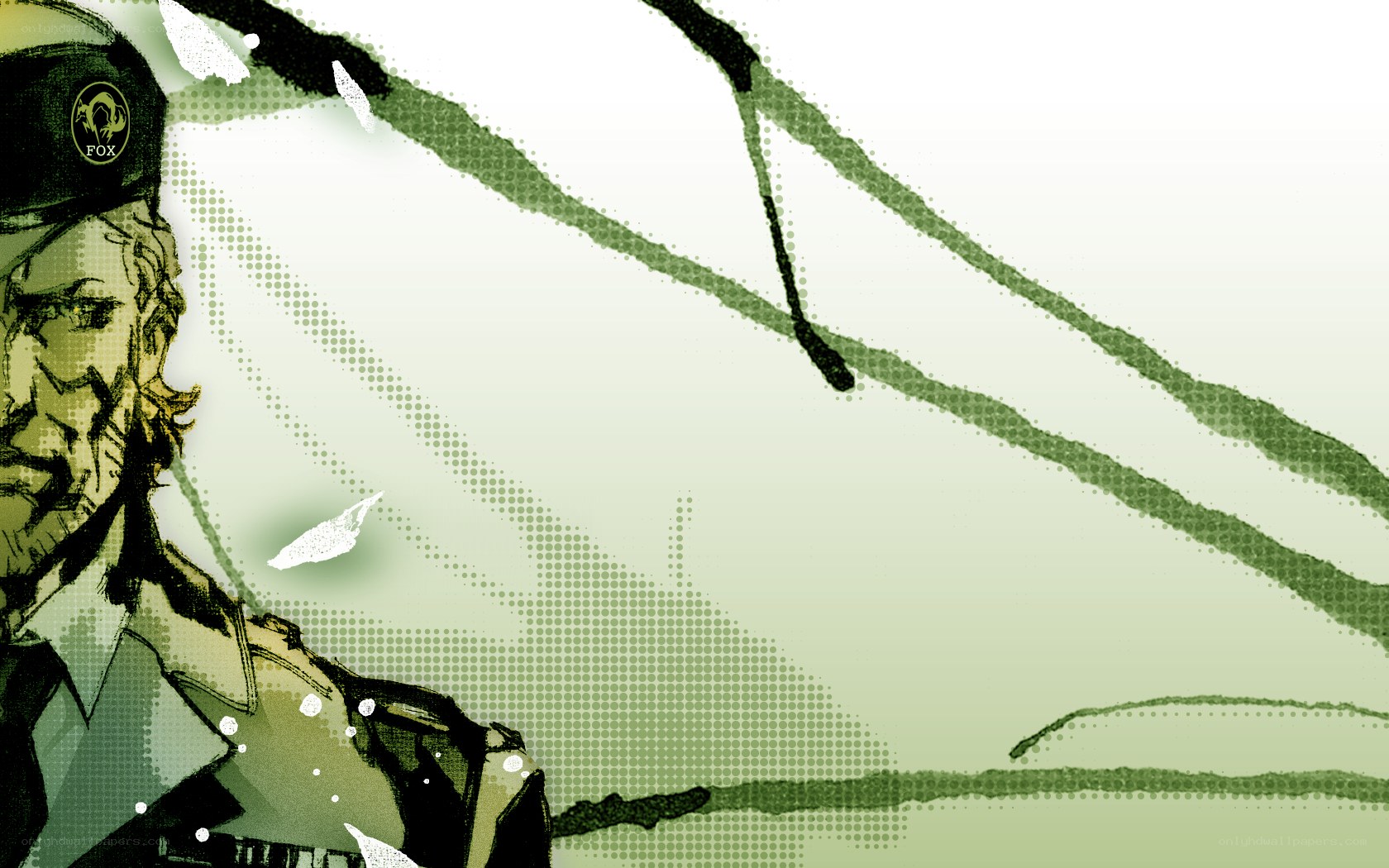 soldier in green tones