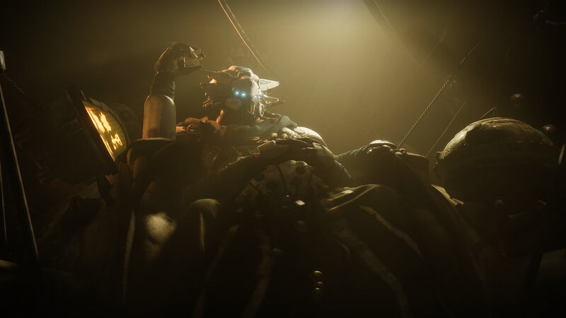 Soldier in Helmet — Black, Dark, Dramatic