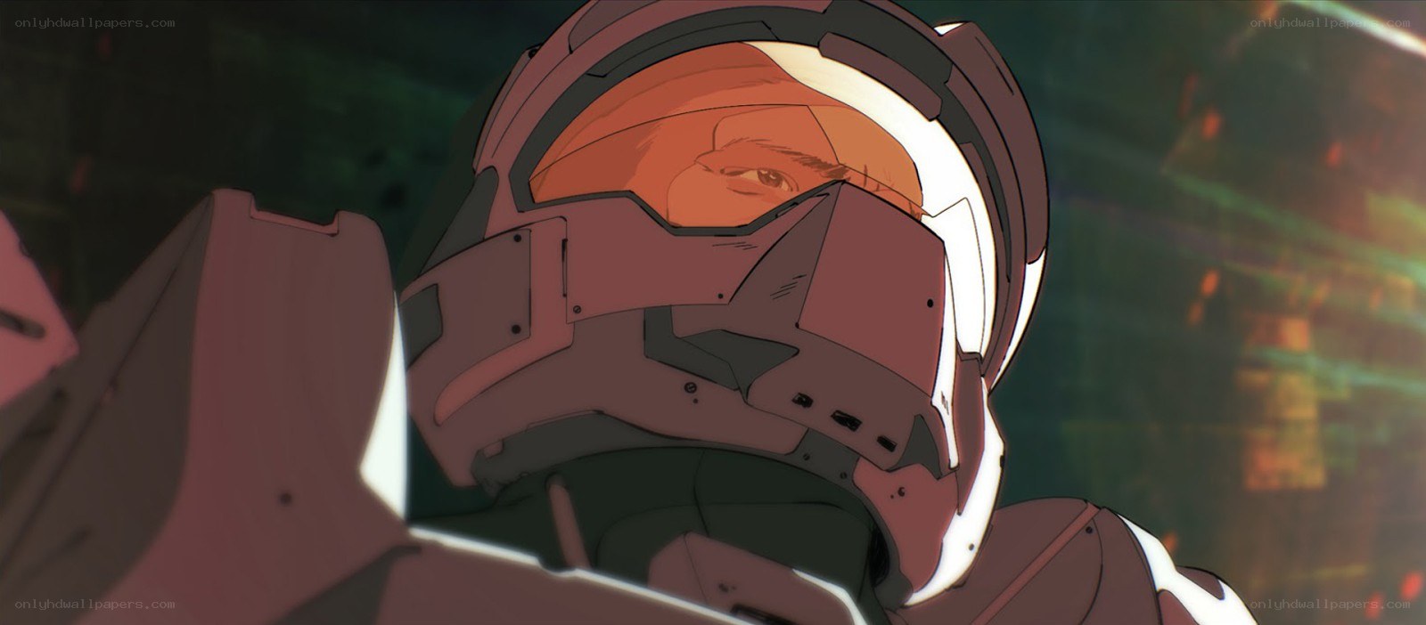 soldier in helmet close-up