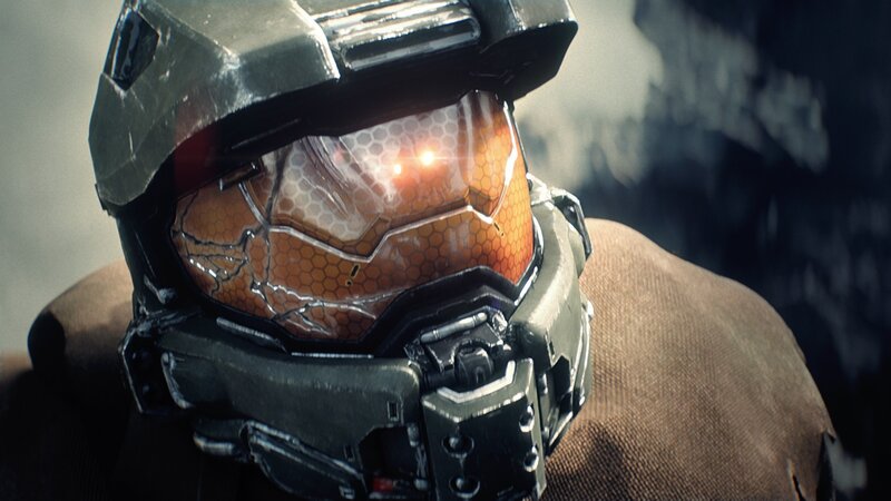 Soldier in Helmet — Gray, Dramatic, 3d Render, Cracked Visor