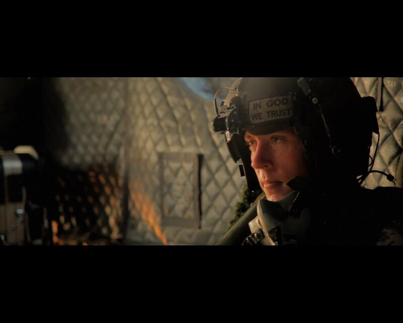 soldier in helmet with trust patch