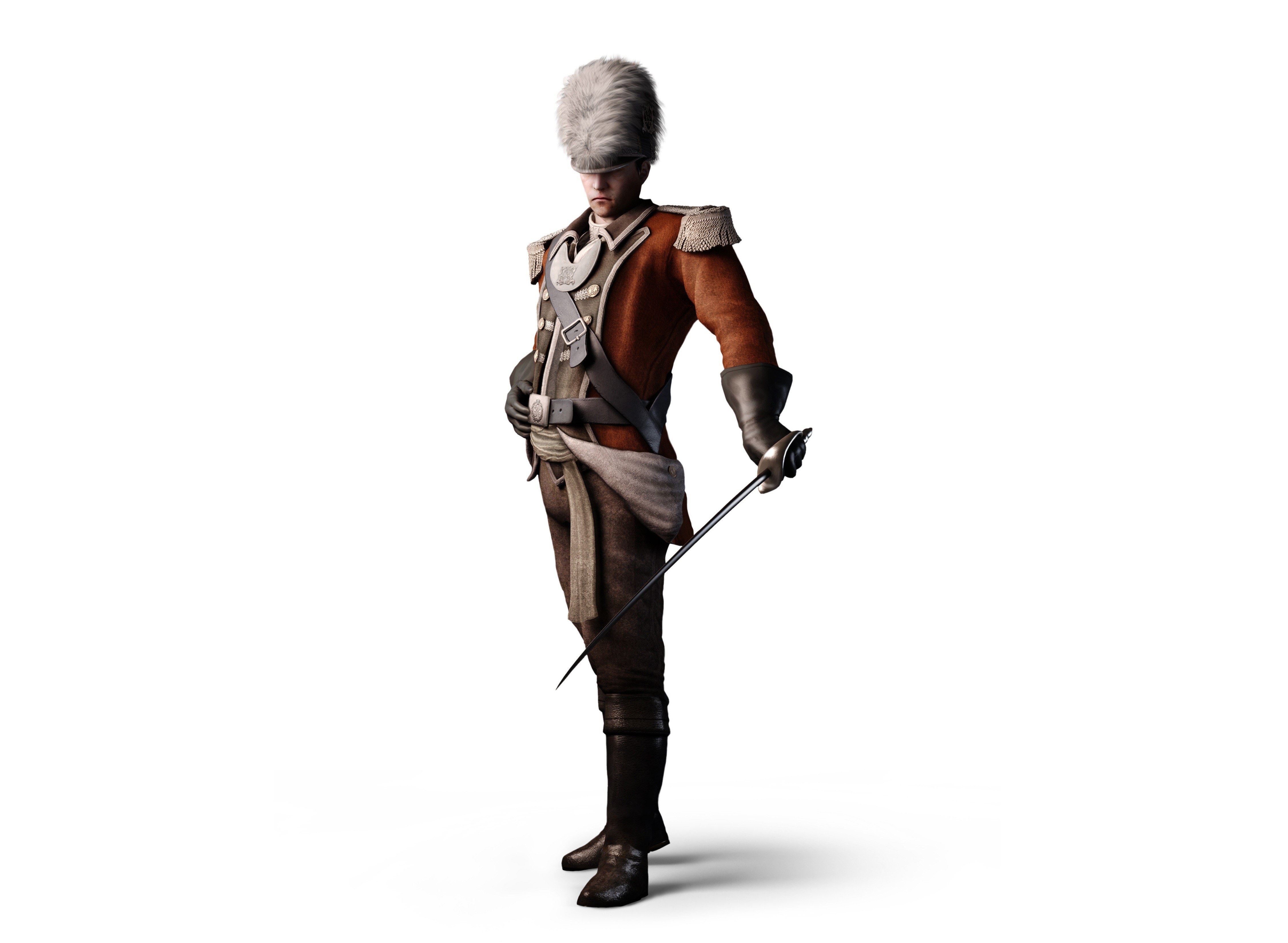 soldier in historical uniform