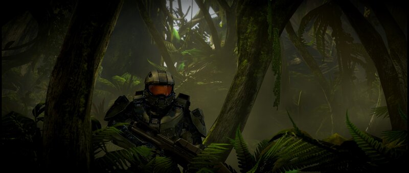 Soldier in Jungle — Green, Tense, 3d Render
