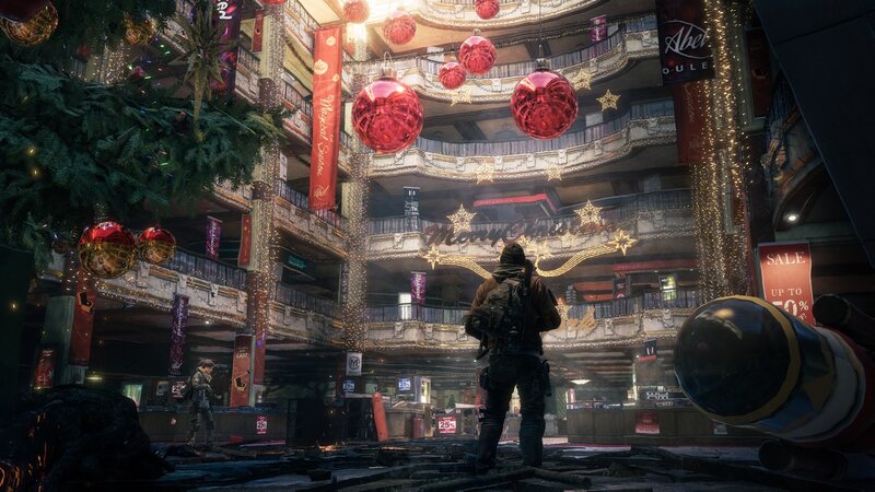 Soldier in Mall