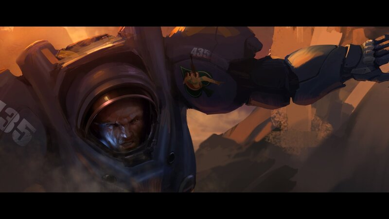 Soldier in Mech Suit — Orange
