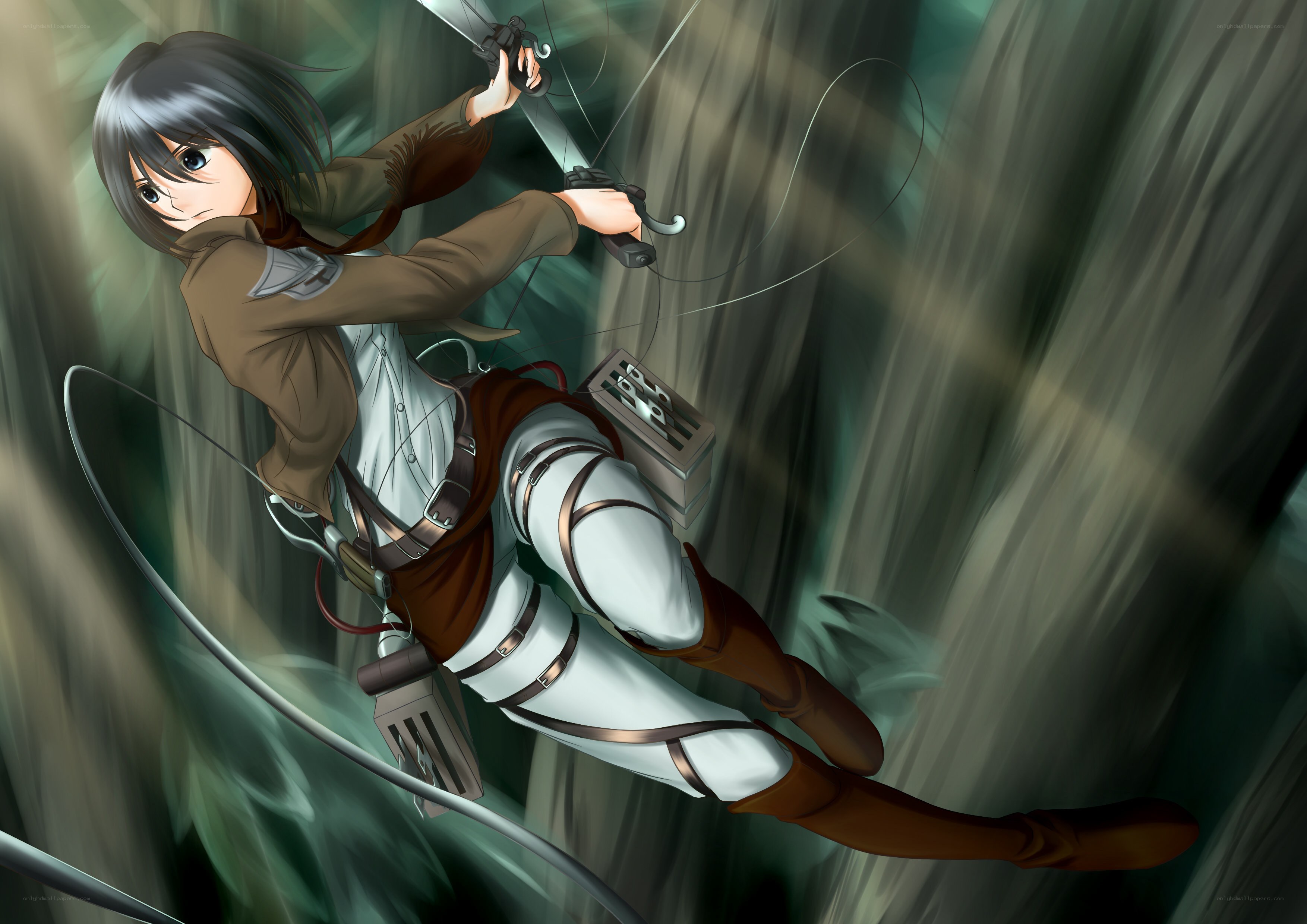 soldier in mid-air combat