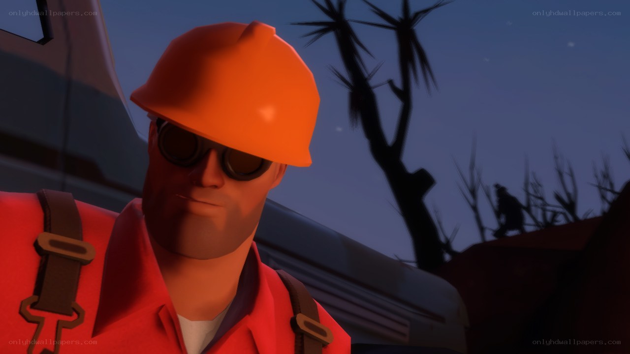 soldier in orange hard hat