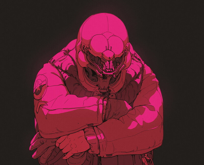 Soldier in Pink Armor