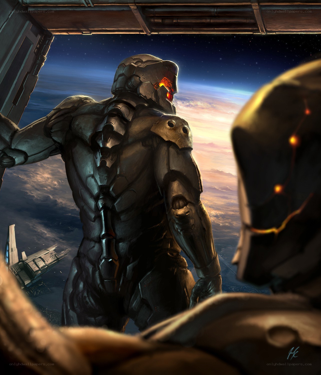 soldier in powered armor