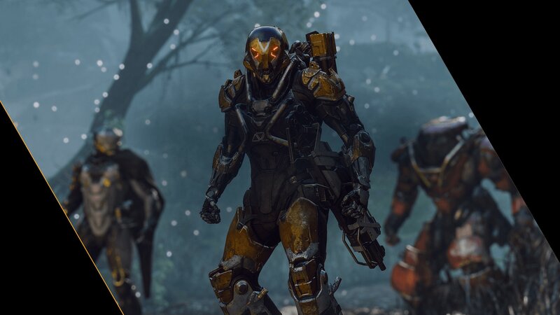 Soldier in Powered Armor — Black, Dramatic, Night, 3d Render, Weapon