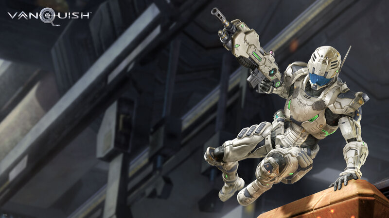 Soldier in Powered Armor — Gray, Action