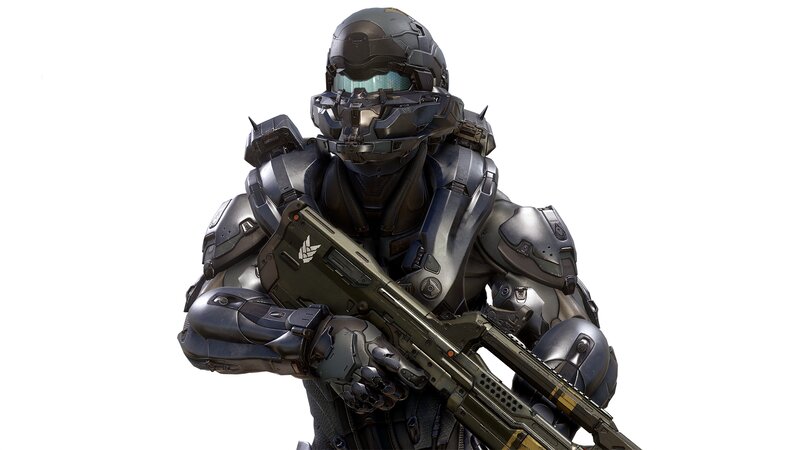 Soldier in Powered Armor — Gray, Serious, 3d Render