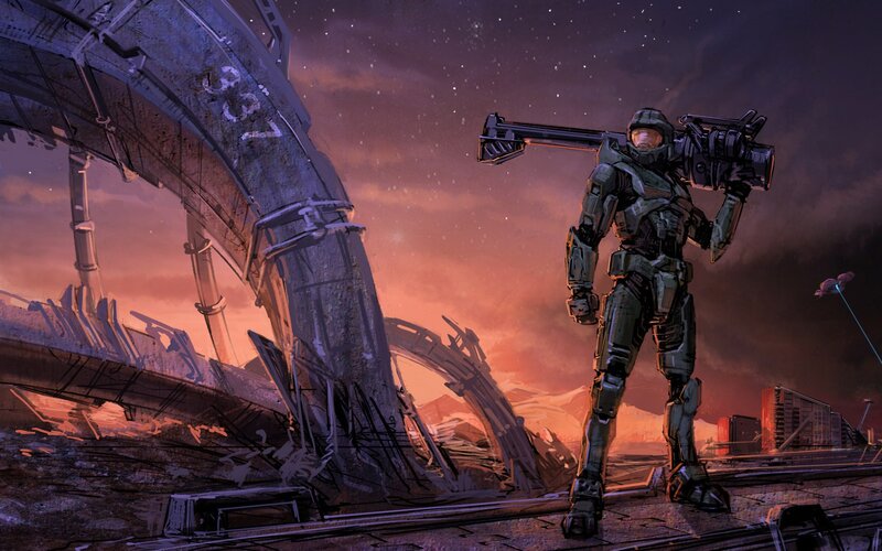 Soldier in Powered Armor — Purple