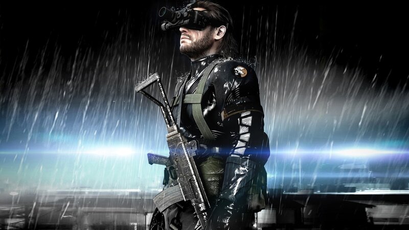 Soldier in Rain — Black, Dramatic, Night, Digital Art, Rifle