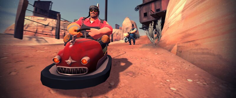 Soldier in Red Car