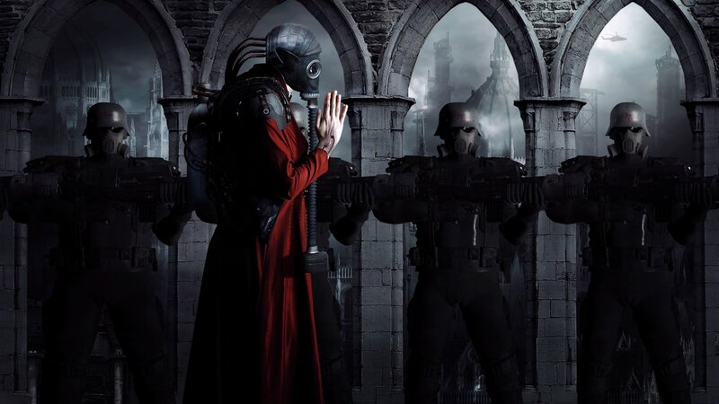Soldier in Red Robe — Gray, Dramatic