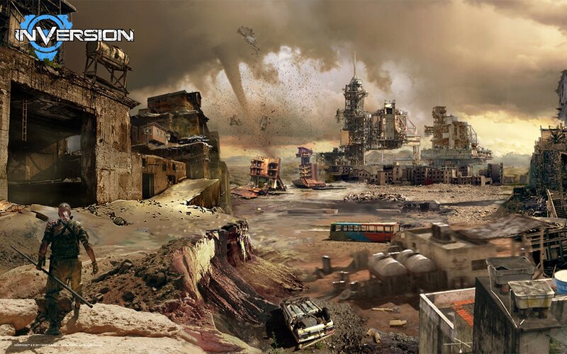Soldier in Ruined City — Brown