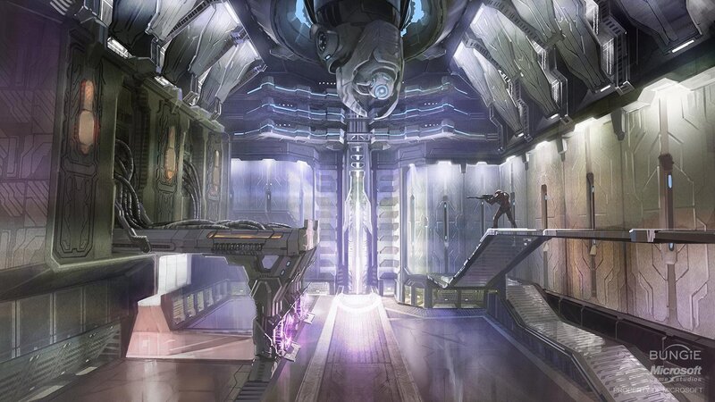 Soldier in Sci-fi Corridor