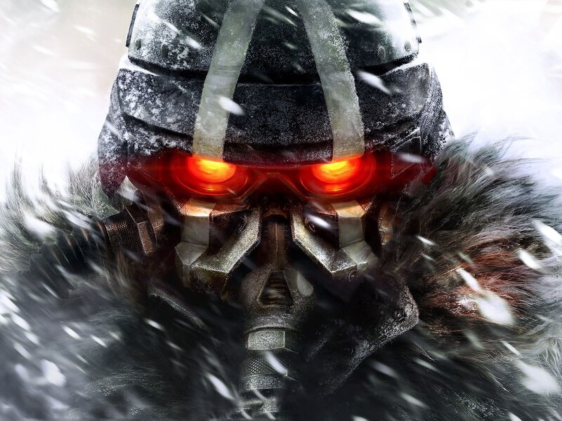 soldier in snowy helmet