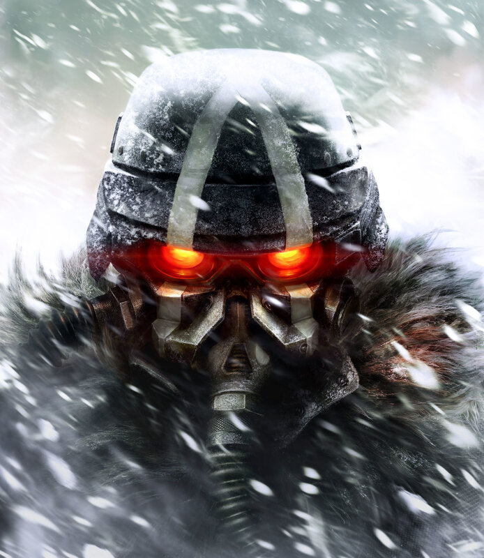soldier in snowy helmet