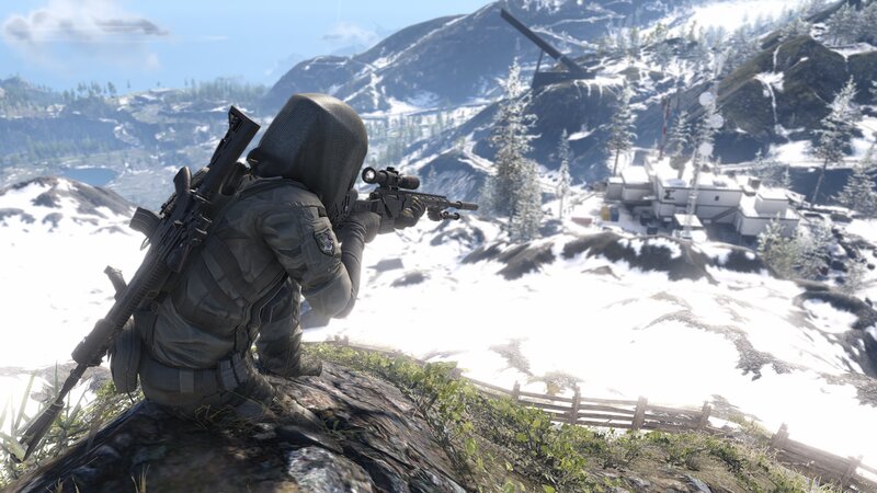 Soldier in Snowy Mountains — Gray, Tense