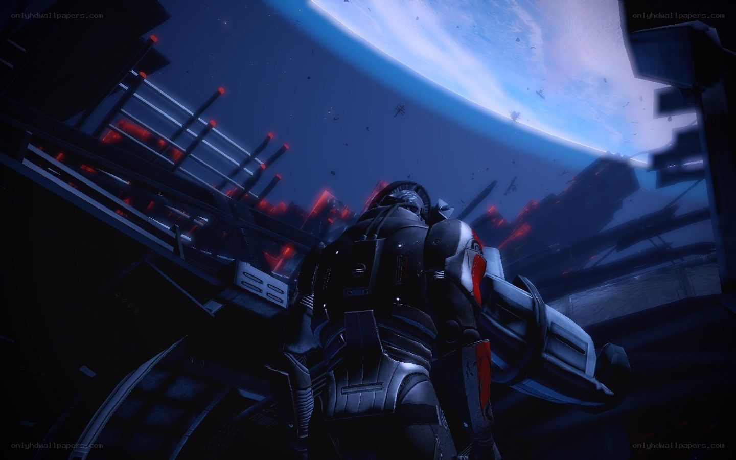 soldier in space armor