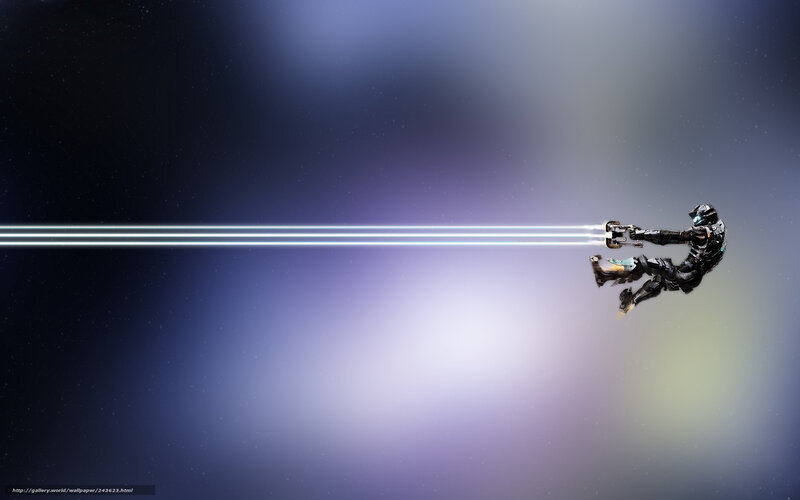 Soldier in Space Suit — Blue, Dramatic