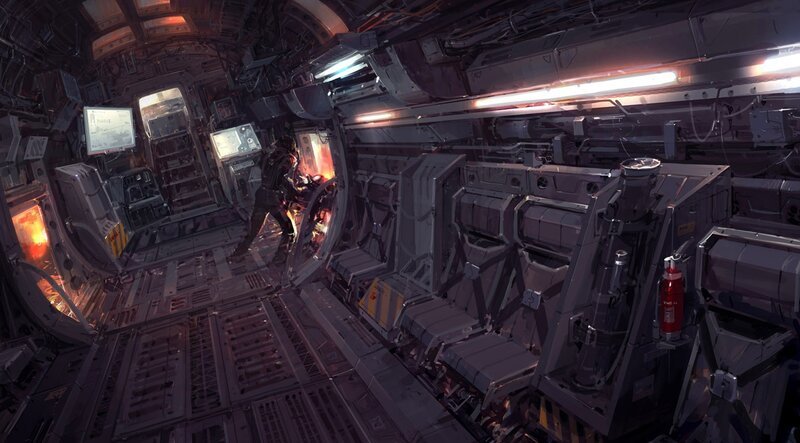 Soldier in Spaceship