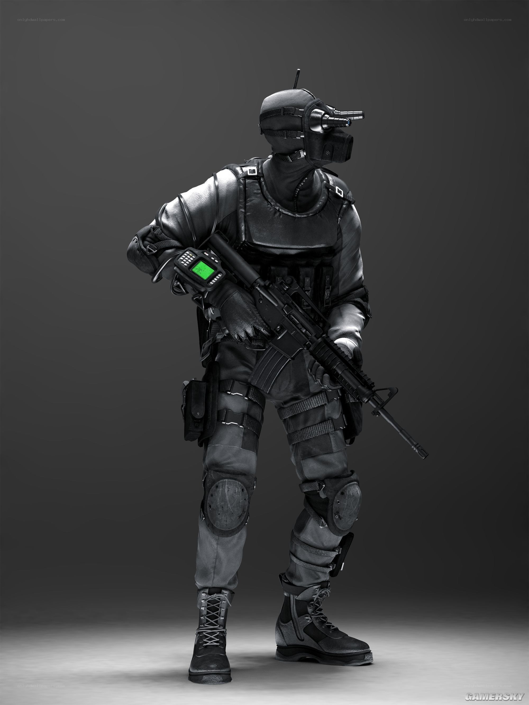 soldier in tactical gear