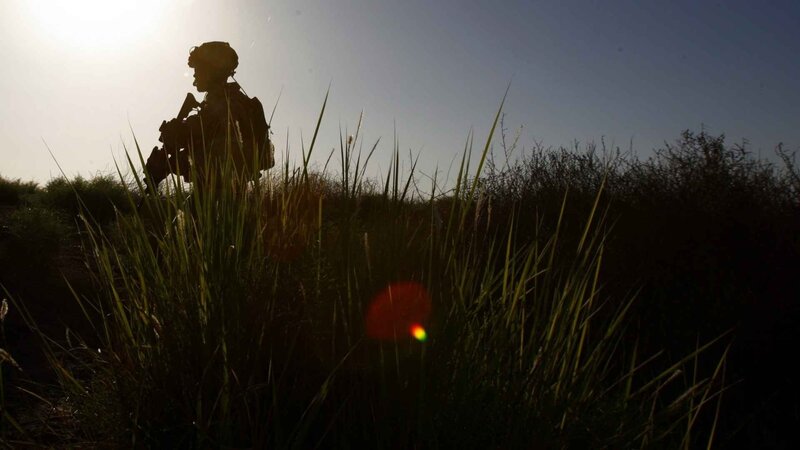 Soldier in Tall Grass — Black