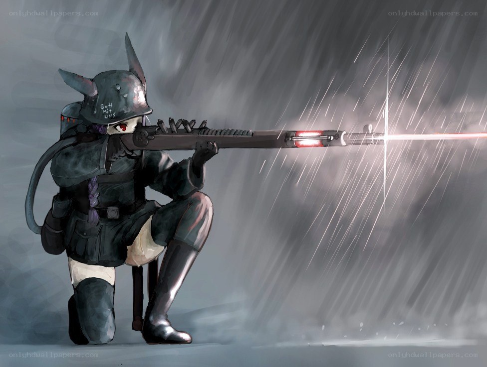 soldier in the rain