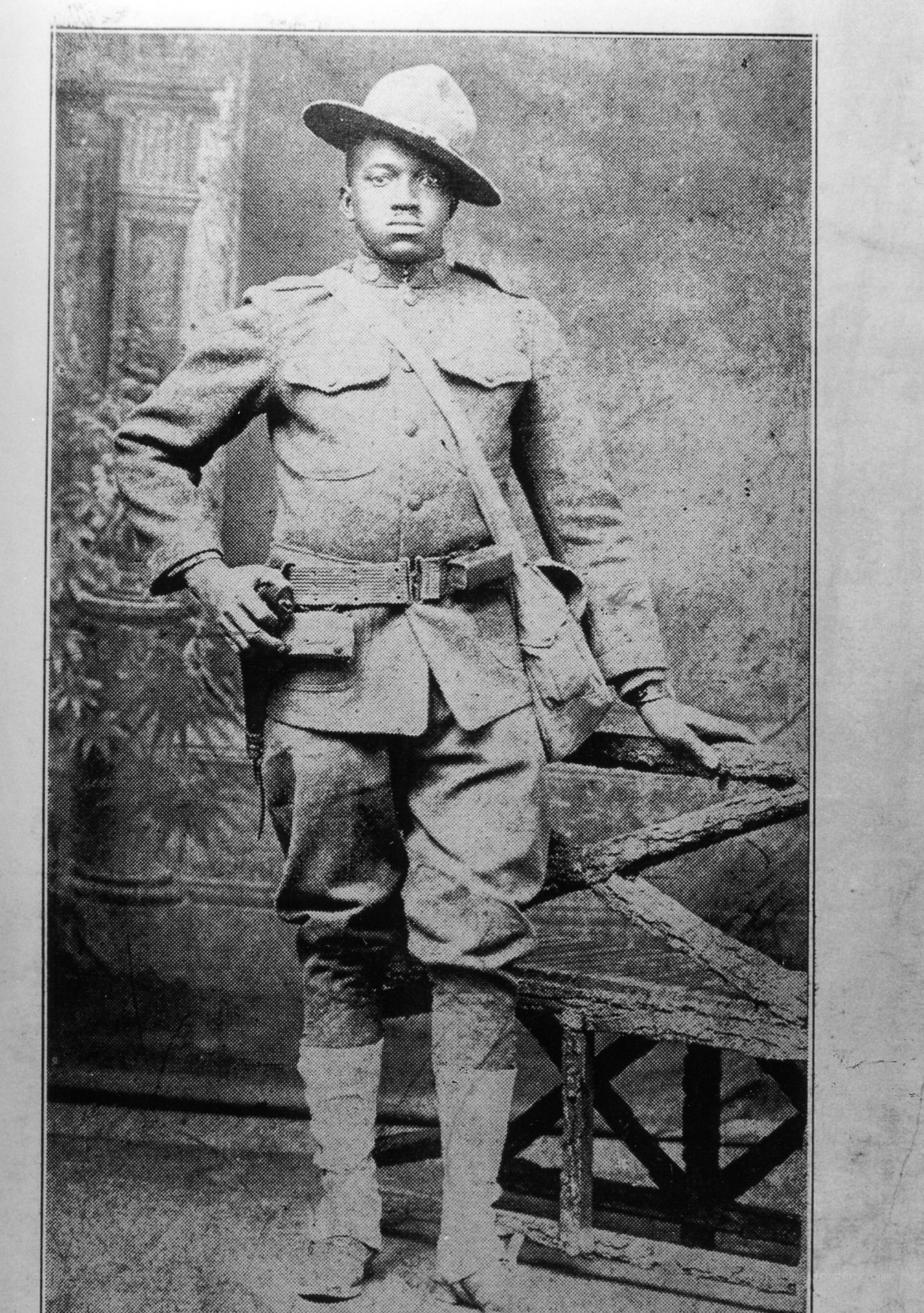 Soldier in uniform portrait