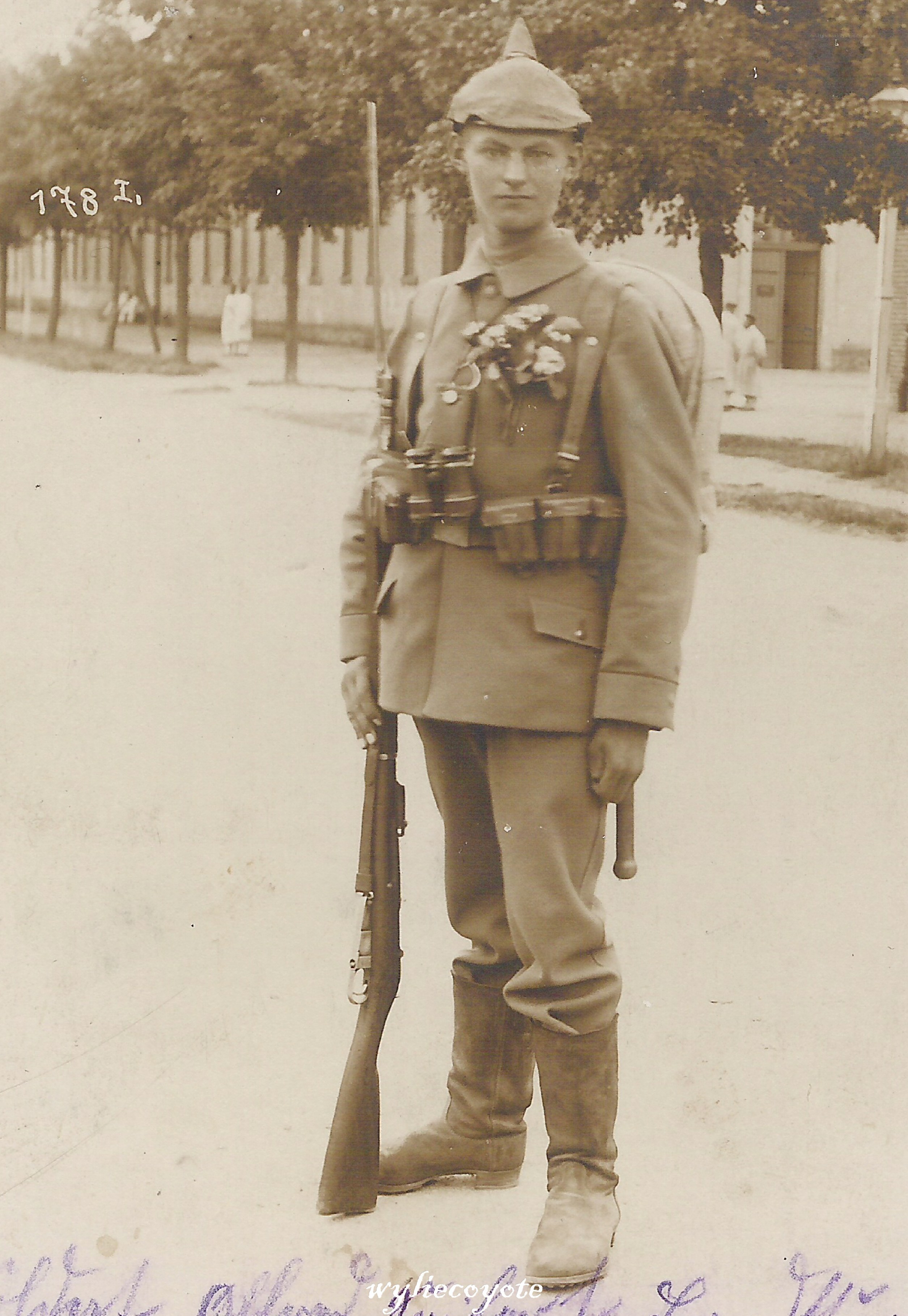Soldier in uniform with rifle