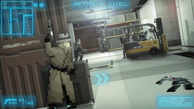 Soldier in Warehouse