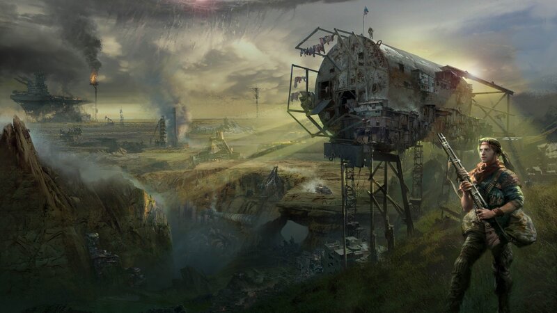 Soldier in Wasteland — Brown, Dramatic