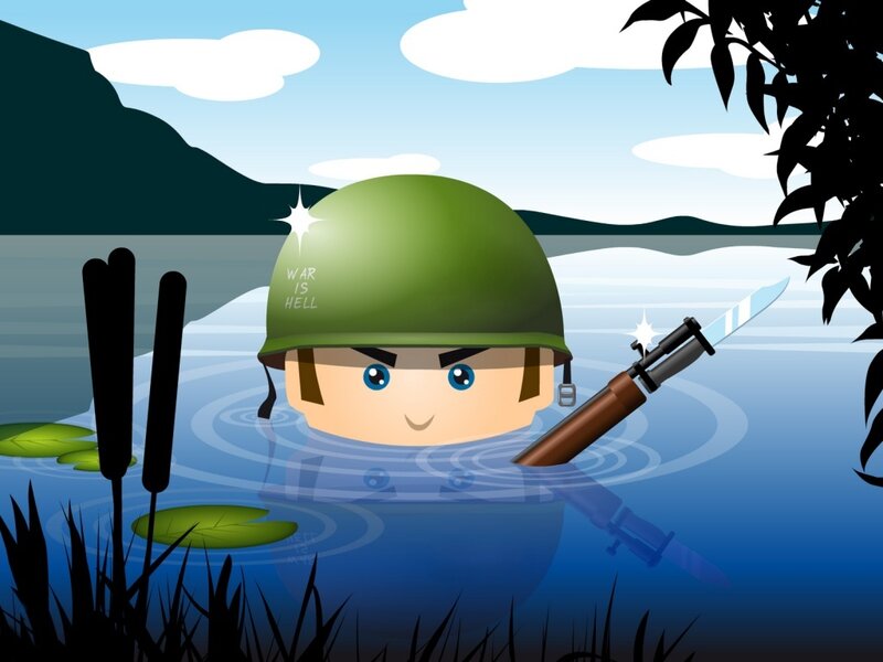 Soldier in Water