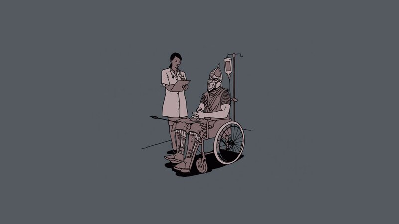 Soldier in Wheelchair