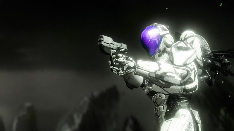 Soldier in White Armor — Dramatic, Night