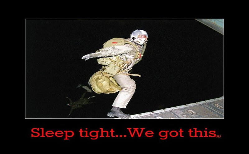 Soldier Jumping from Aircraft