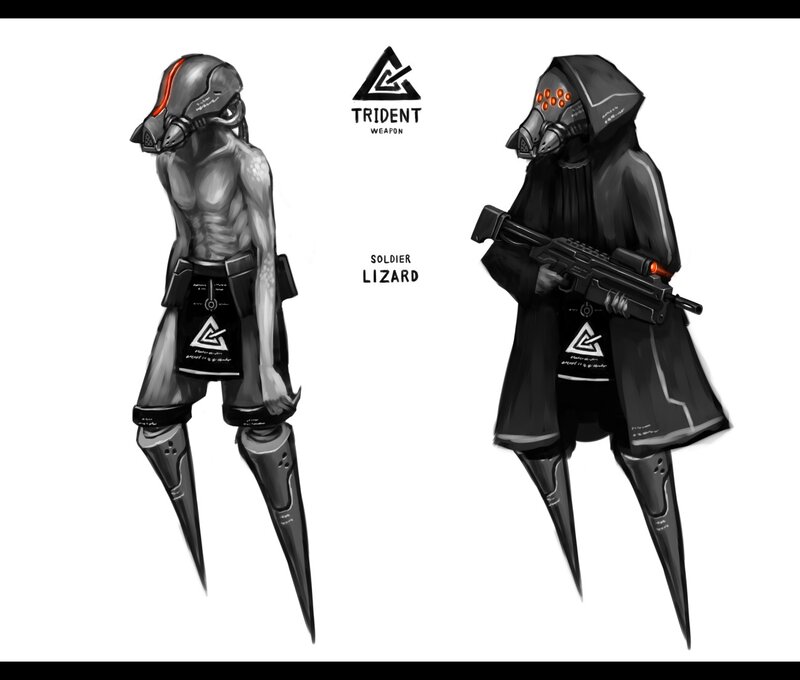 Soldier Lizard Concept Art