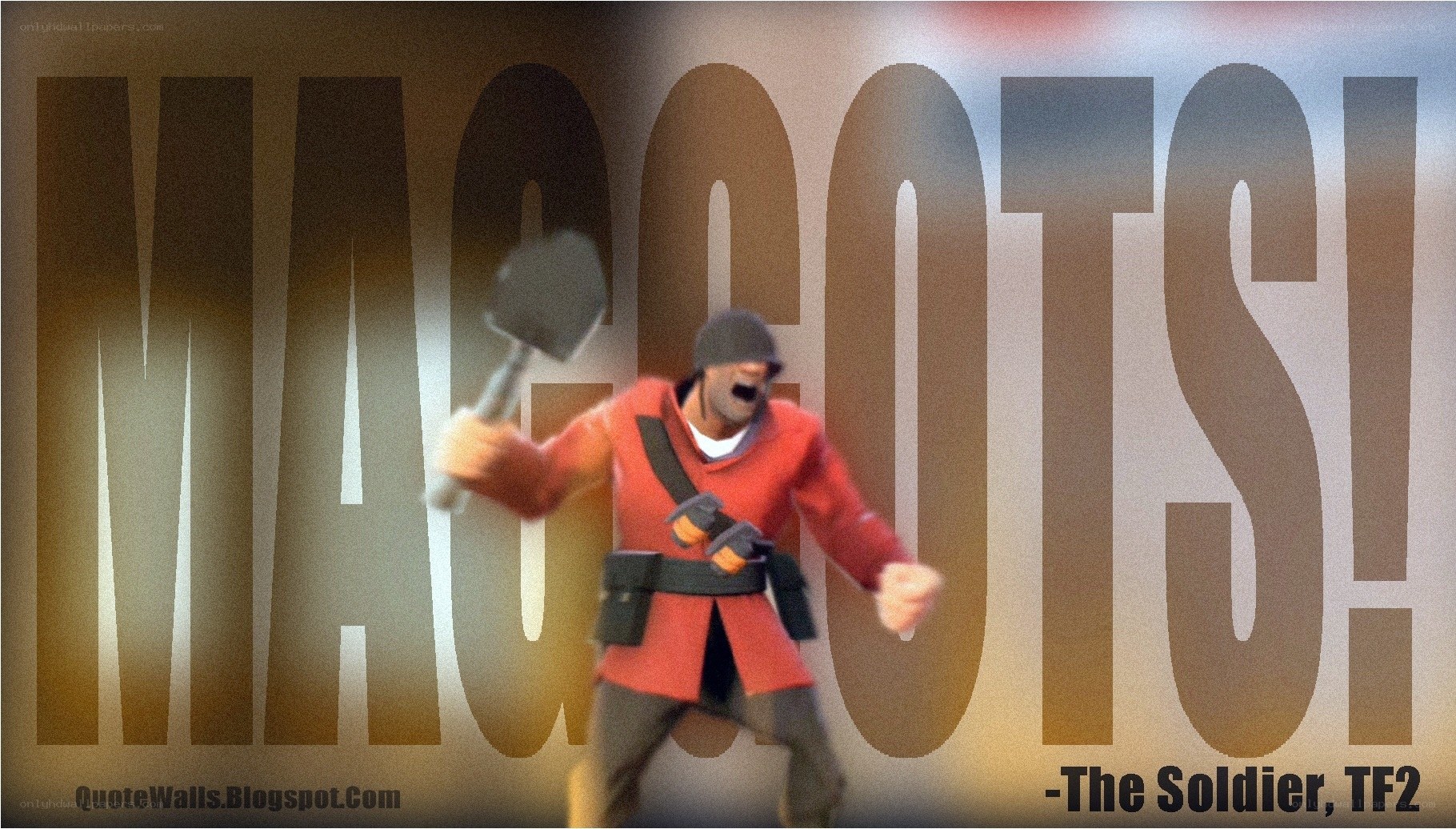 Soldier mascot from TF2